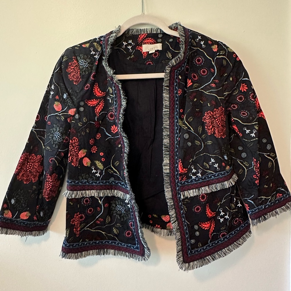 Loft Floral Design Jacket